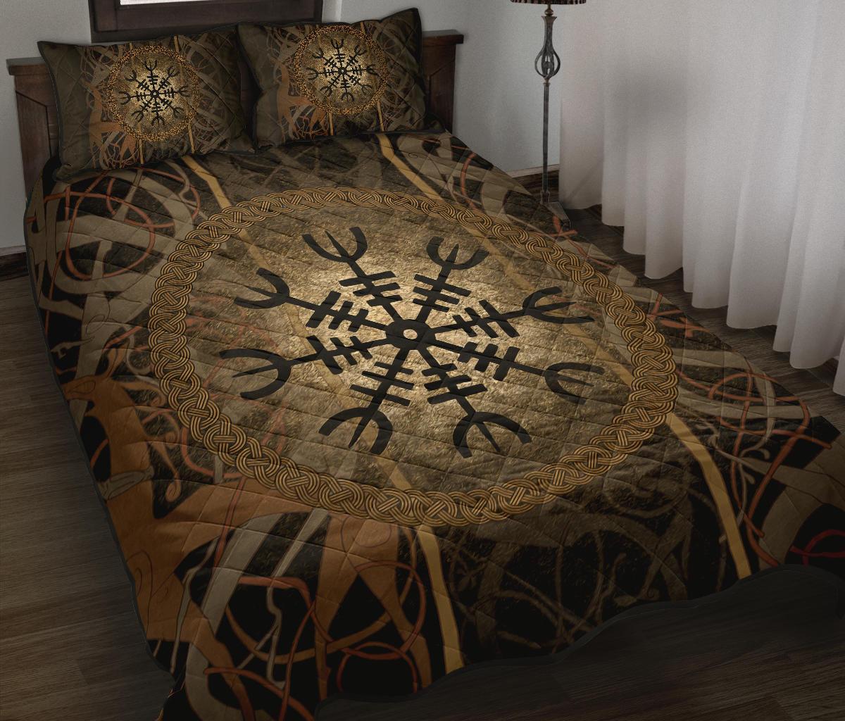 Viking Quilt Bed Set, Helm of Awe