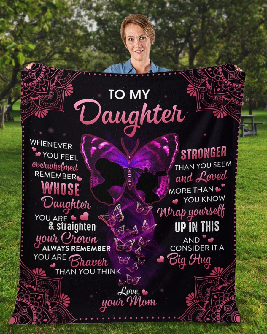 To My Daughter From Mom - Premium Blanket