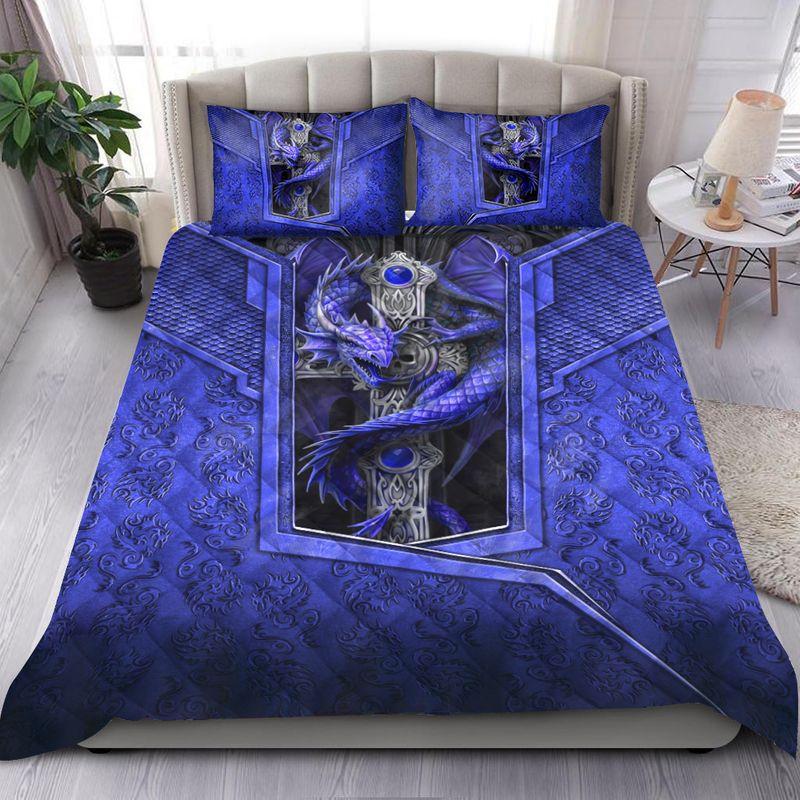Blue Dragon Art Quilt Bedding Set HAC301202S-NM-Bedding Set-NM-Twin-Vibe Cosy™