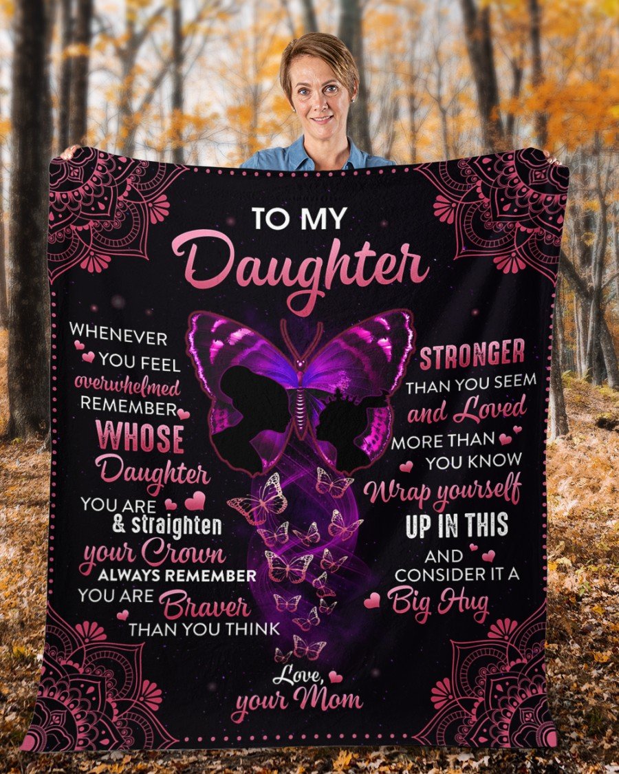 To My Daughter From Mom - Premium Blanket