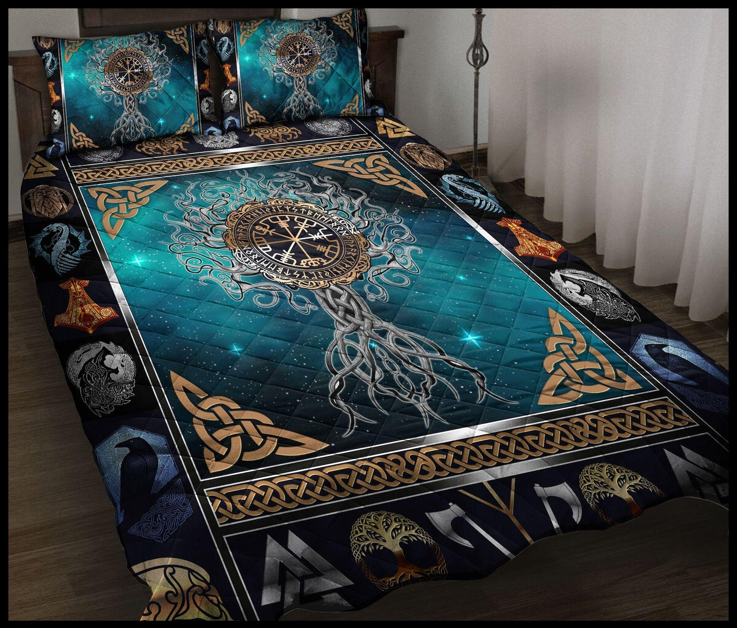 VIKING TREE OF LIFE - QUILT BEDDING SET