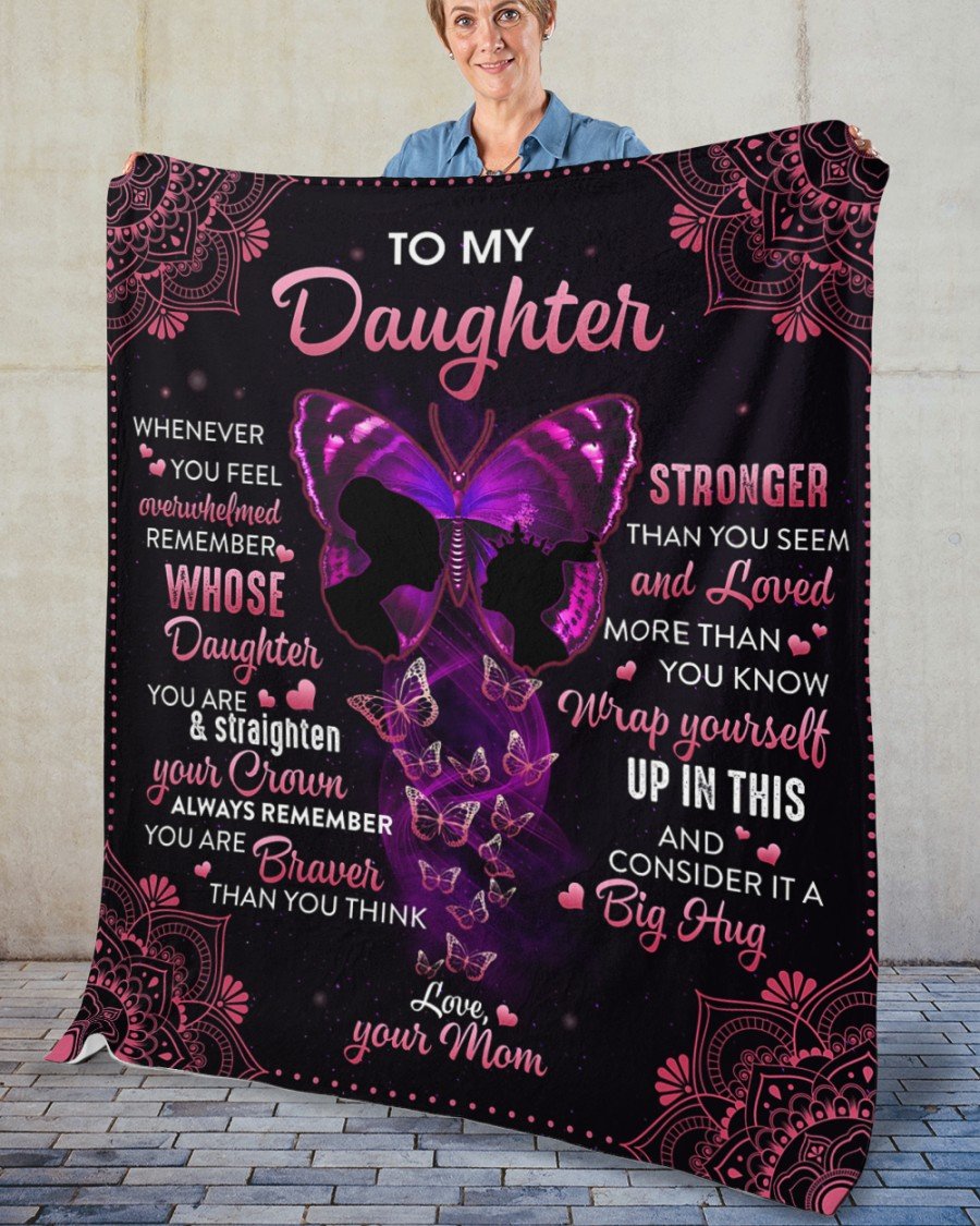 To My Daughter From Mom - Premium Blanket