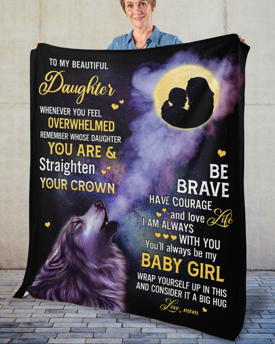 To My Daughter From Mom - Premium Blanket