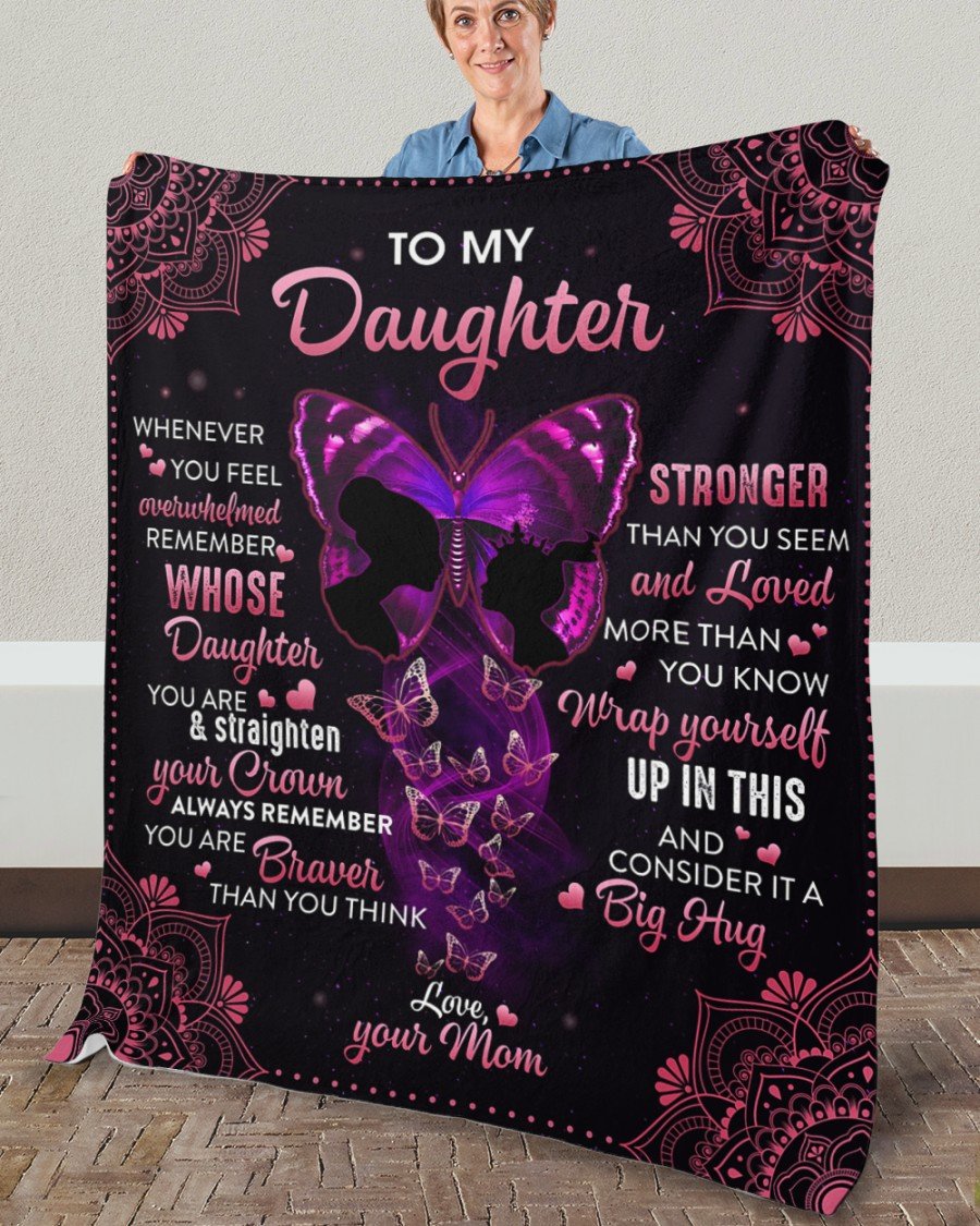To My Daughter From Mom - Premium Blanket