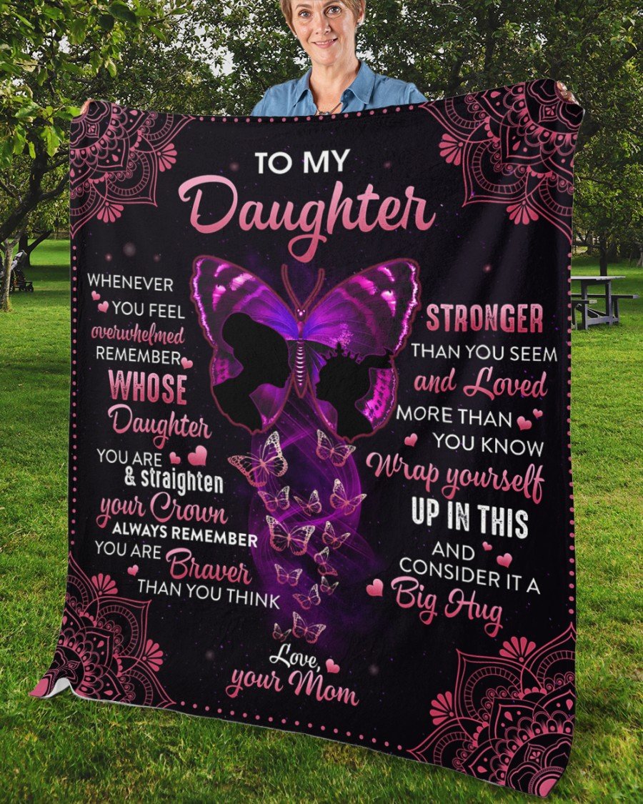 To My Daughter From Mom - Premium Blanket