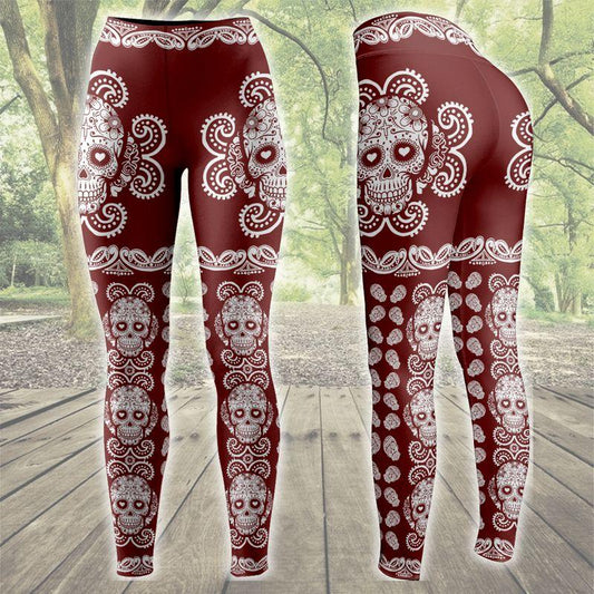 Sugar Skull Pattern Premium Legging 16072107.CTA
