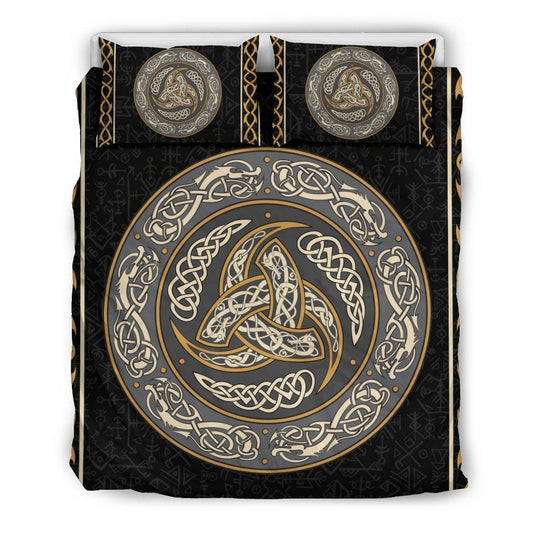 Viking Bedding Set, Triskele Celtic Knot Rune