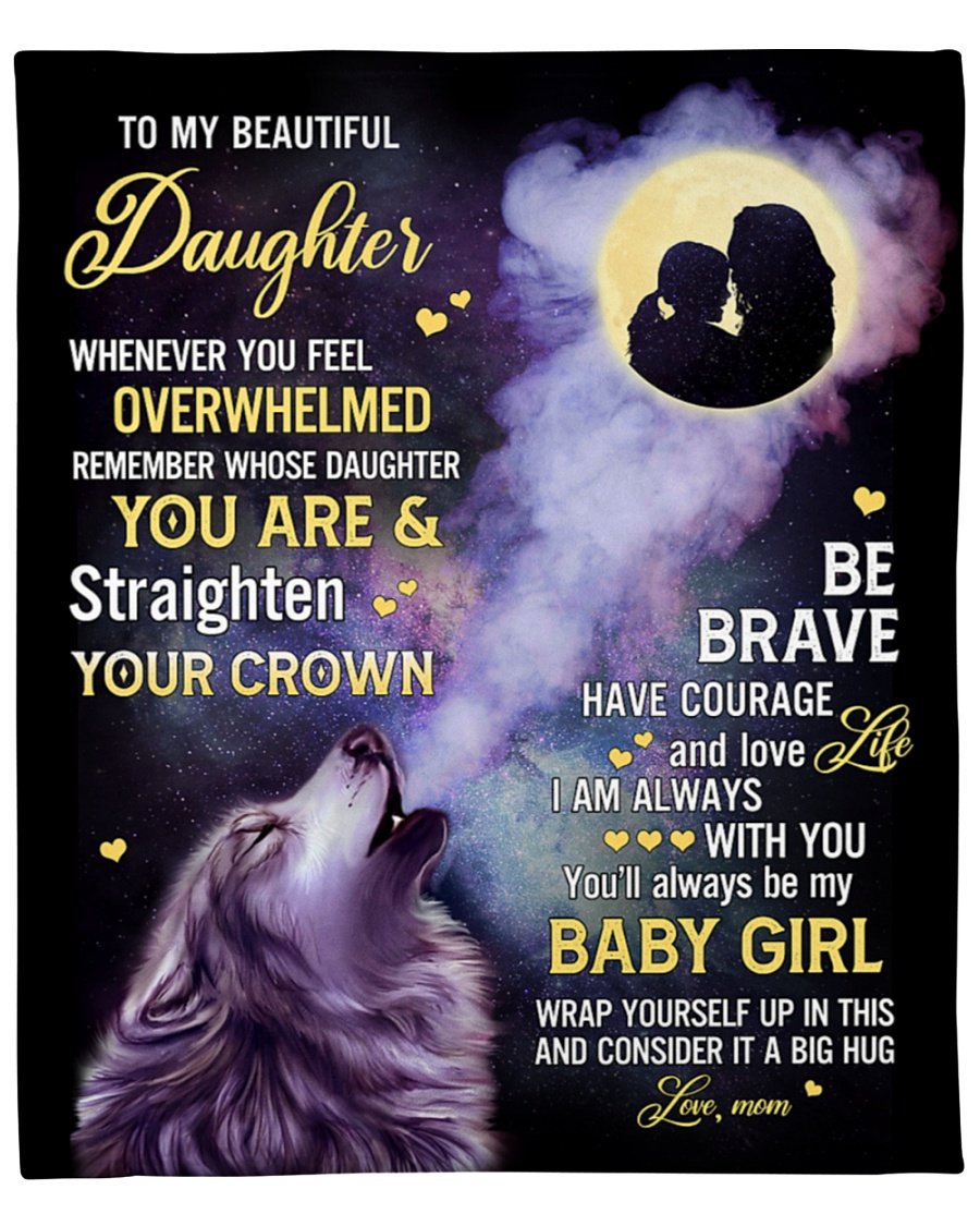 To My Daughter From Mom - Premium Blanket