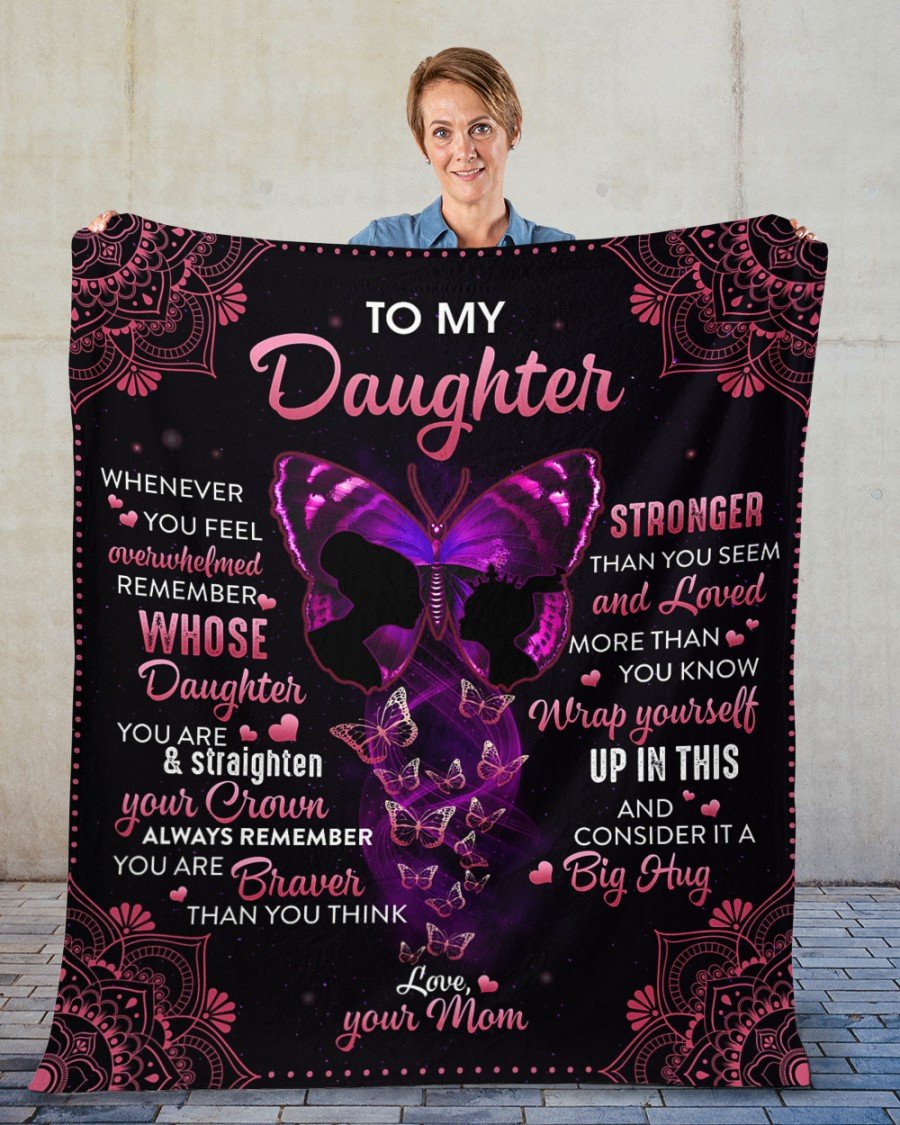 To My Daughter From Mom - Premium Blanket