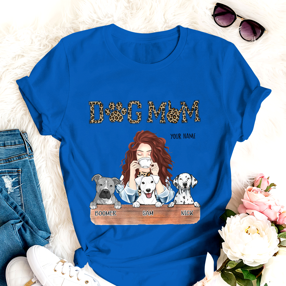 Personalized Dog T-shirt Dog Mom