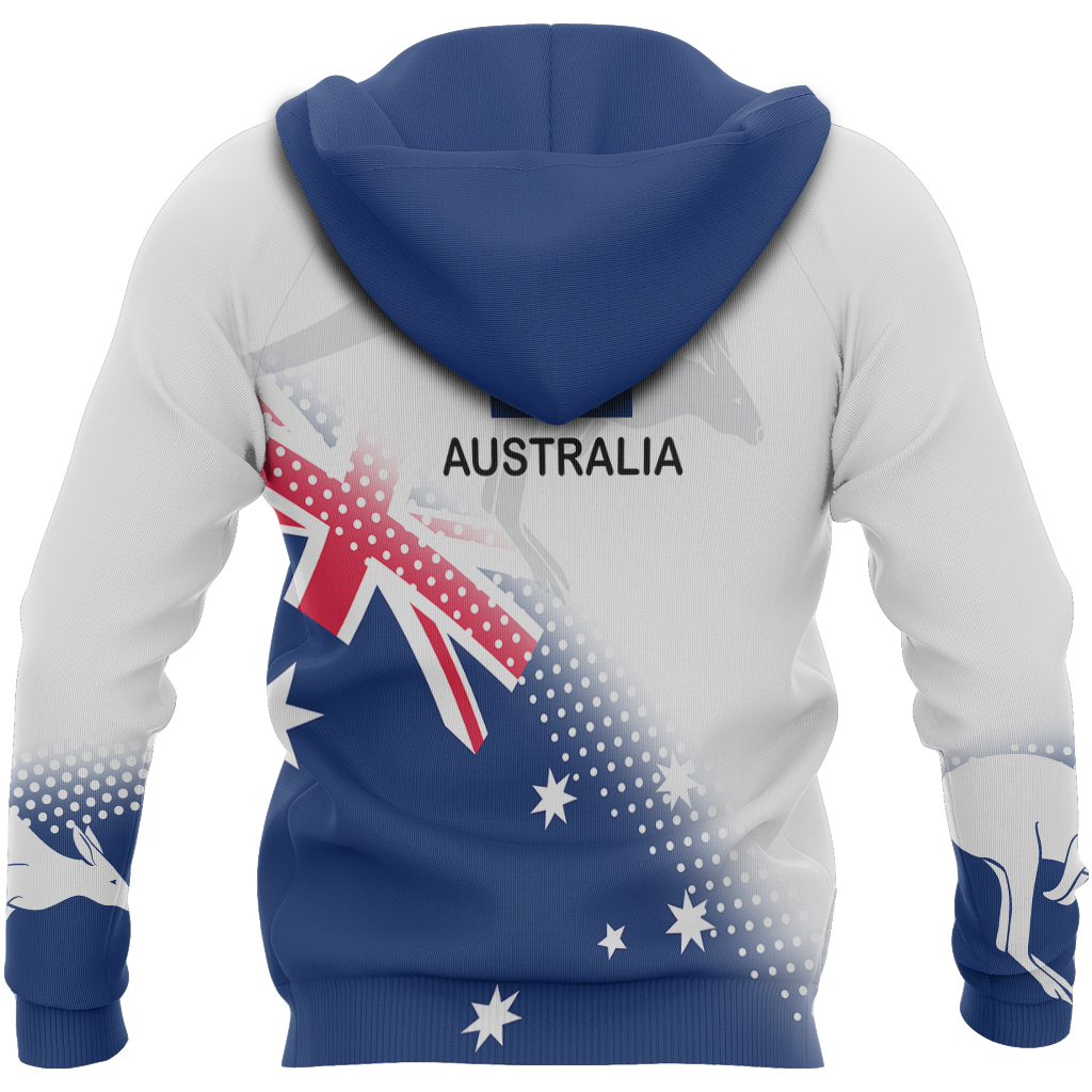 Australia Flag Zip Hoodie Dots Version PL - Amaze Style™-Apparel