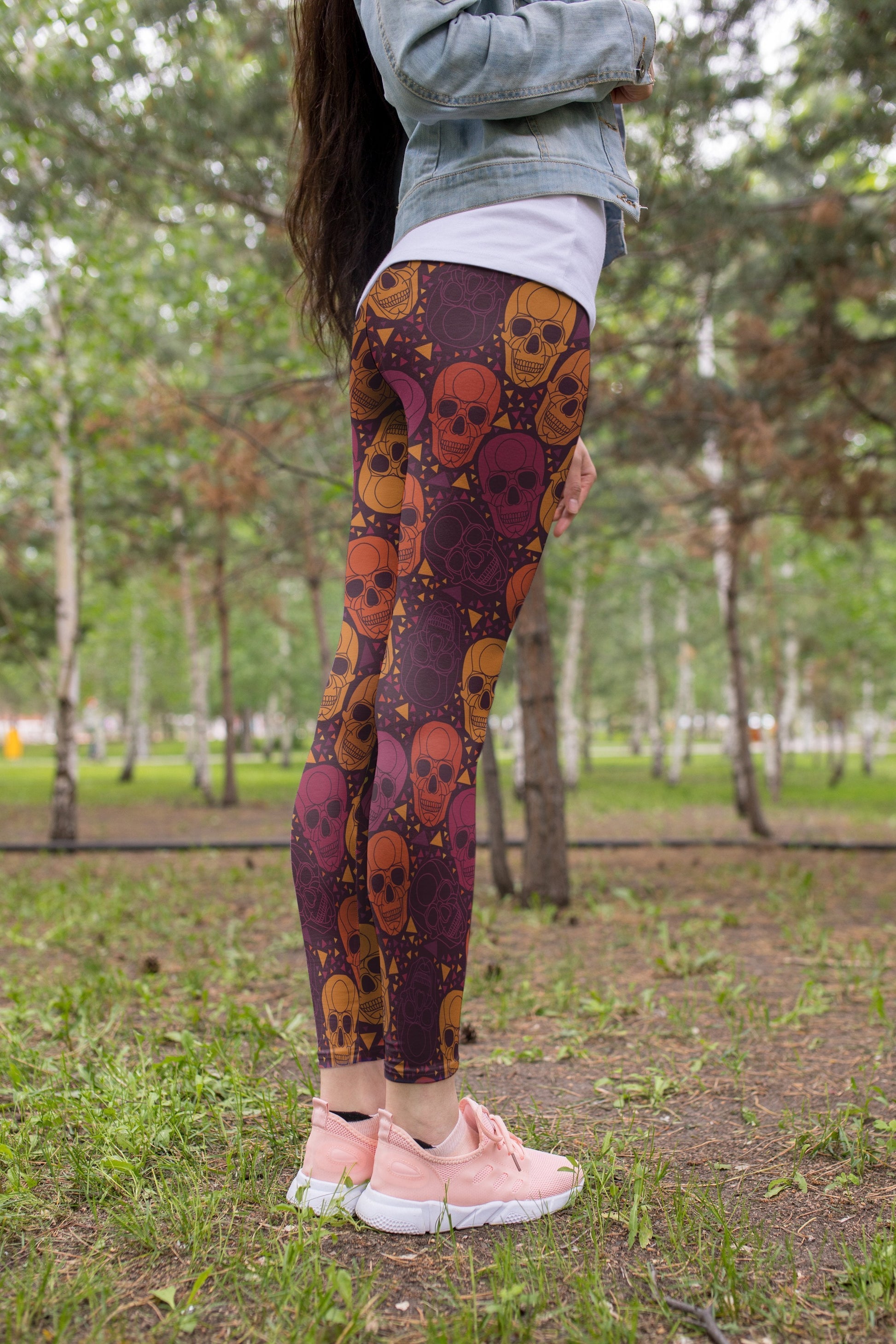 3D All Over Print fantasy Skull Legging - Amaze Style™-Apparel