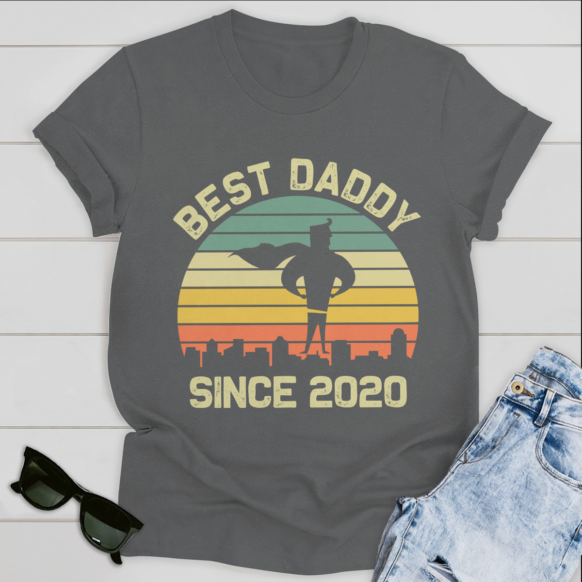 Best Daddy Since Personalized T-shirt Father's Day