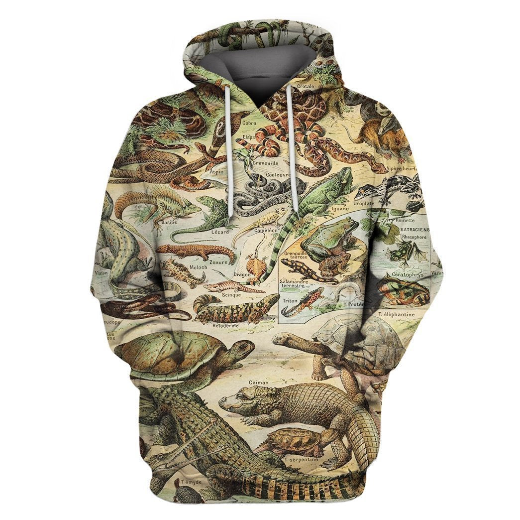 3D AOP snake, crocodile Shirt-Apparel-6teenth World-Hoodie-S-Vibe Cosy™