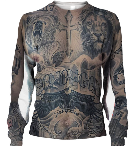 3D AOP son of god_sleeve Shirt-Apparel-6teenth World-Hoodie-S-Vibe Cosy™