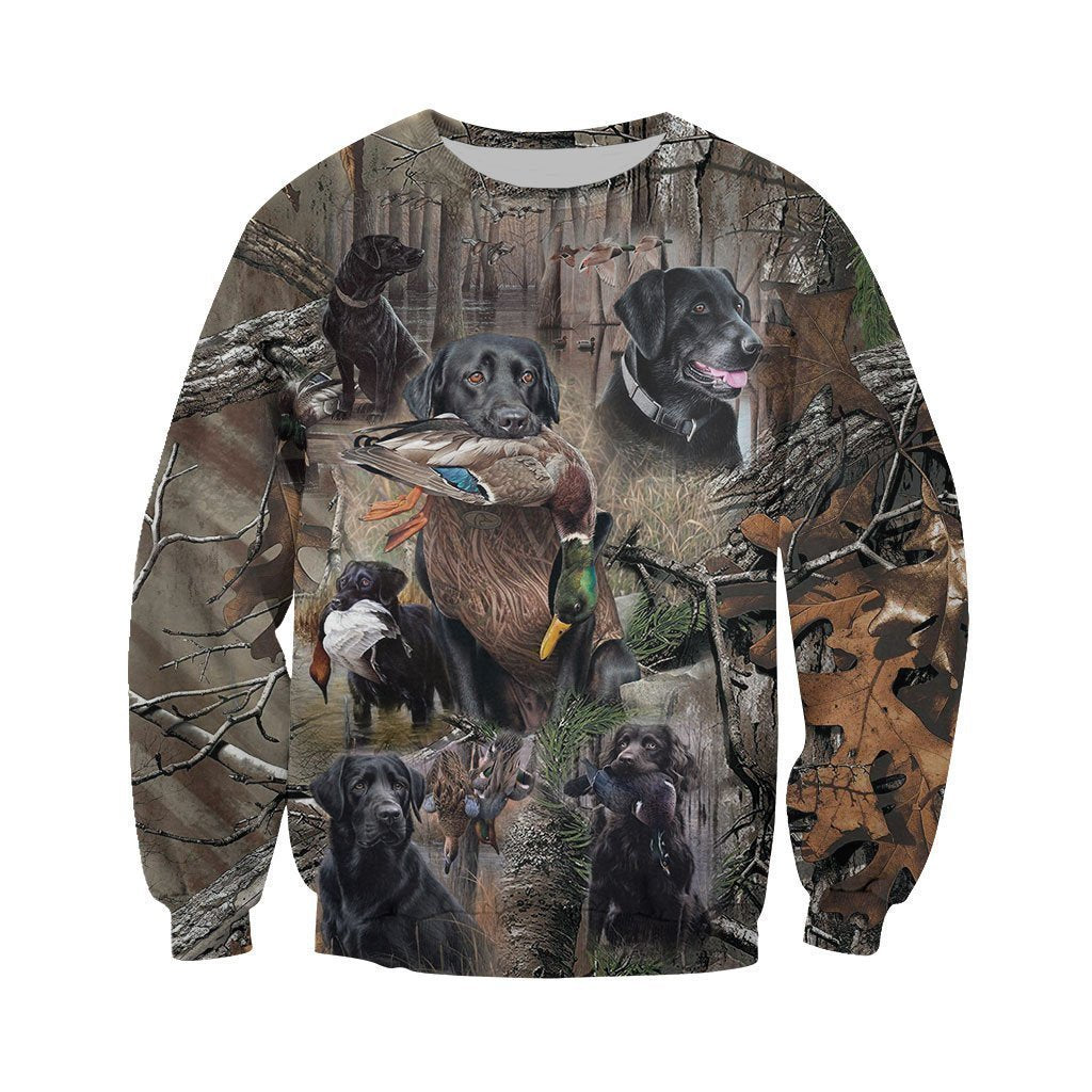 3D All Over Printed Labrador Retriever Hunting Dog Camo Art - Amaze Style™-Apparel