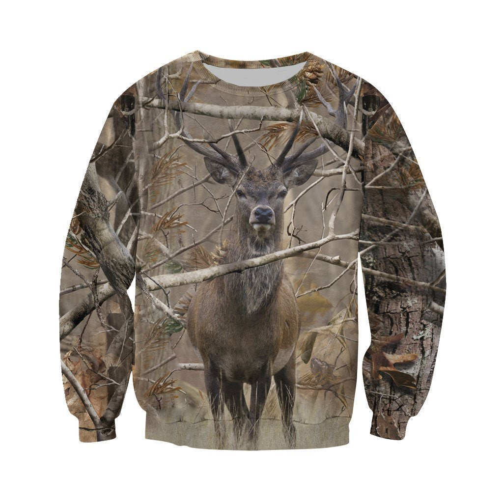 3D All Over Printed Real Tree Camo Deer Shirts - Amaze Style™-Apparel