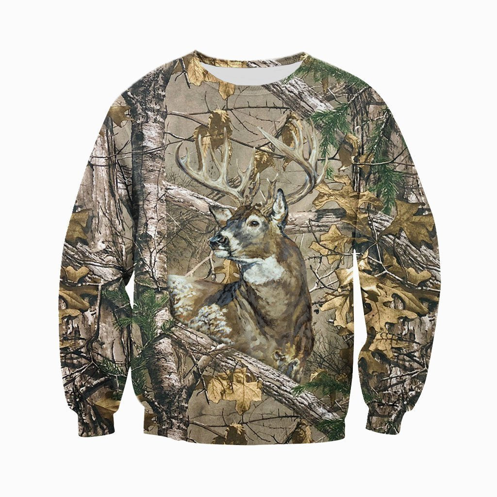 3D All Over Printed Deer in Camo - Amaze Style™-Apparel