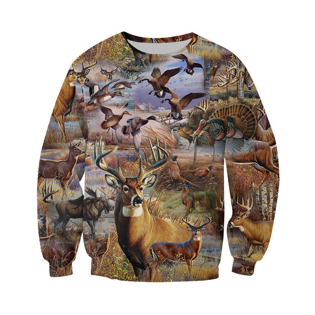 3D All Over Printed Camo Hunting Animals Art Shirts and Shorts - Amaze Style™-Apparel