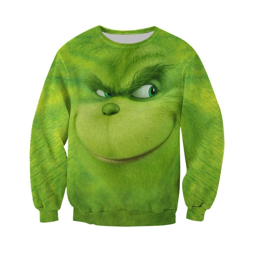 3D ALL OVER PRINTED DIRTY SMILING GRINCH FACE - Amaze Style™-Apparel