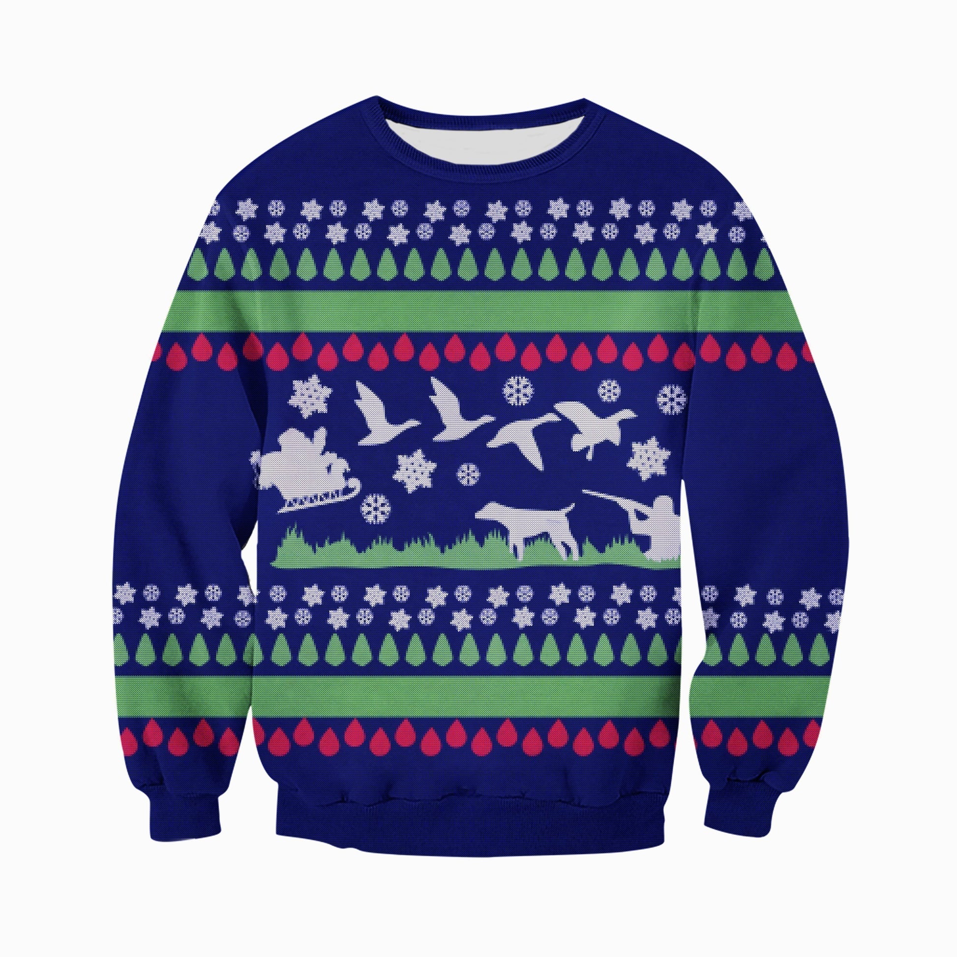 3D All Over Printed Ugly Sweater Hunting Duck Shirts and Shorts - Amaze Style™-Hunting