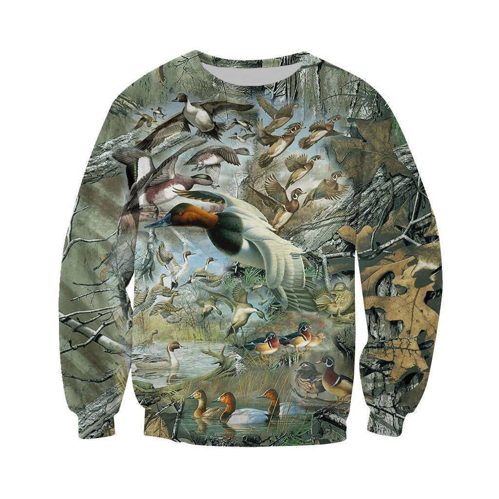 3D All Over Printed Camo Duck Hunting Art Shirts - Amaze Style™-Apparel