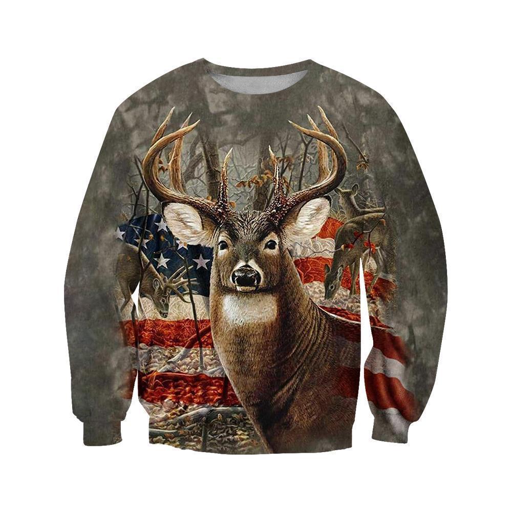 3D All Over Printed Deer Clothes - Amaze Style™-Apparel