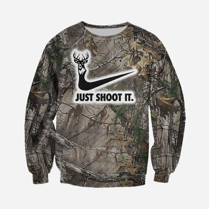 3D PRINTED JUST SHOOT IT CLOTHES - Amaze Style™-Apparel