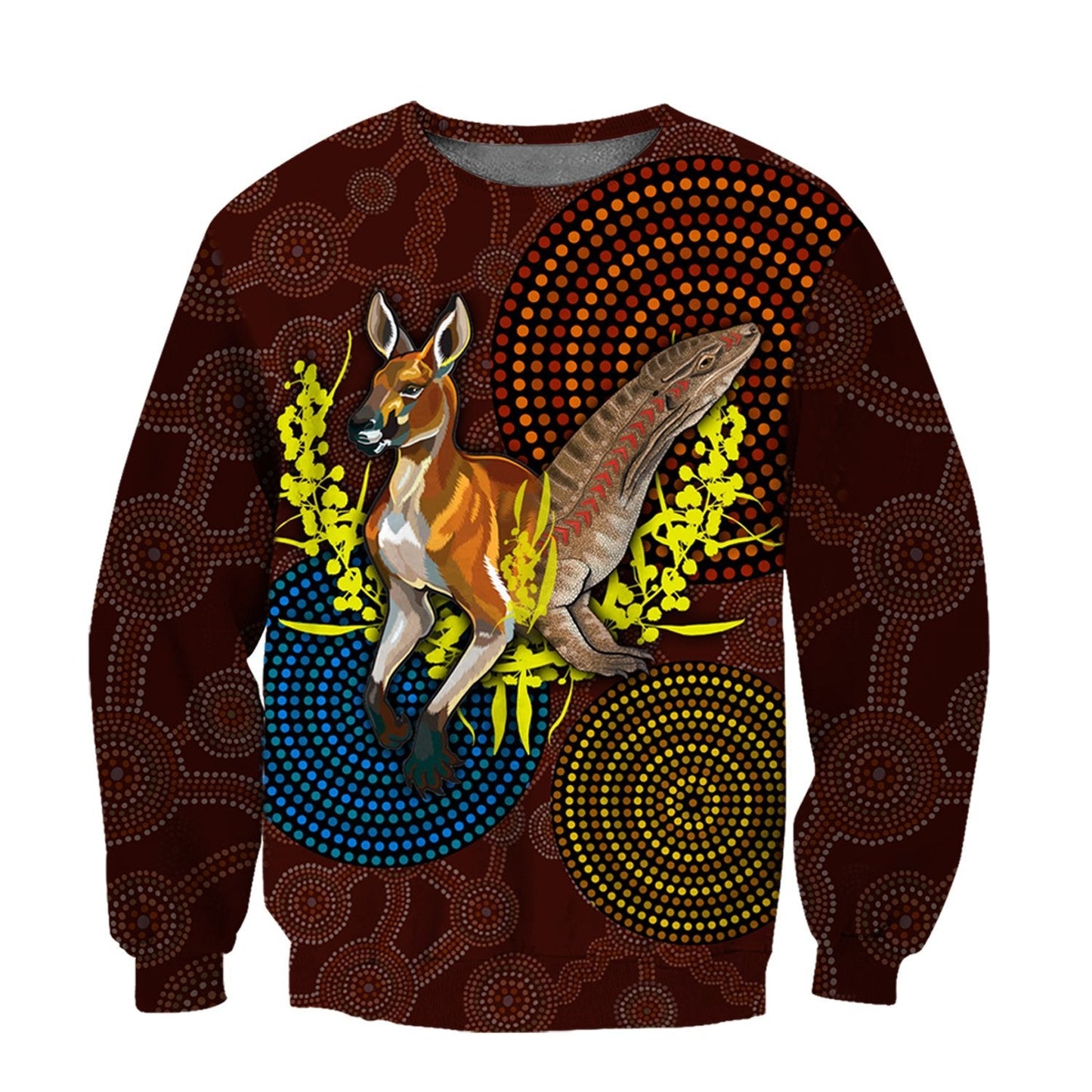 We are one Koori and Australia all over shirt for men and women brown TR030401 - Amaze Style™-Apparel