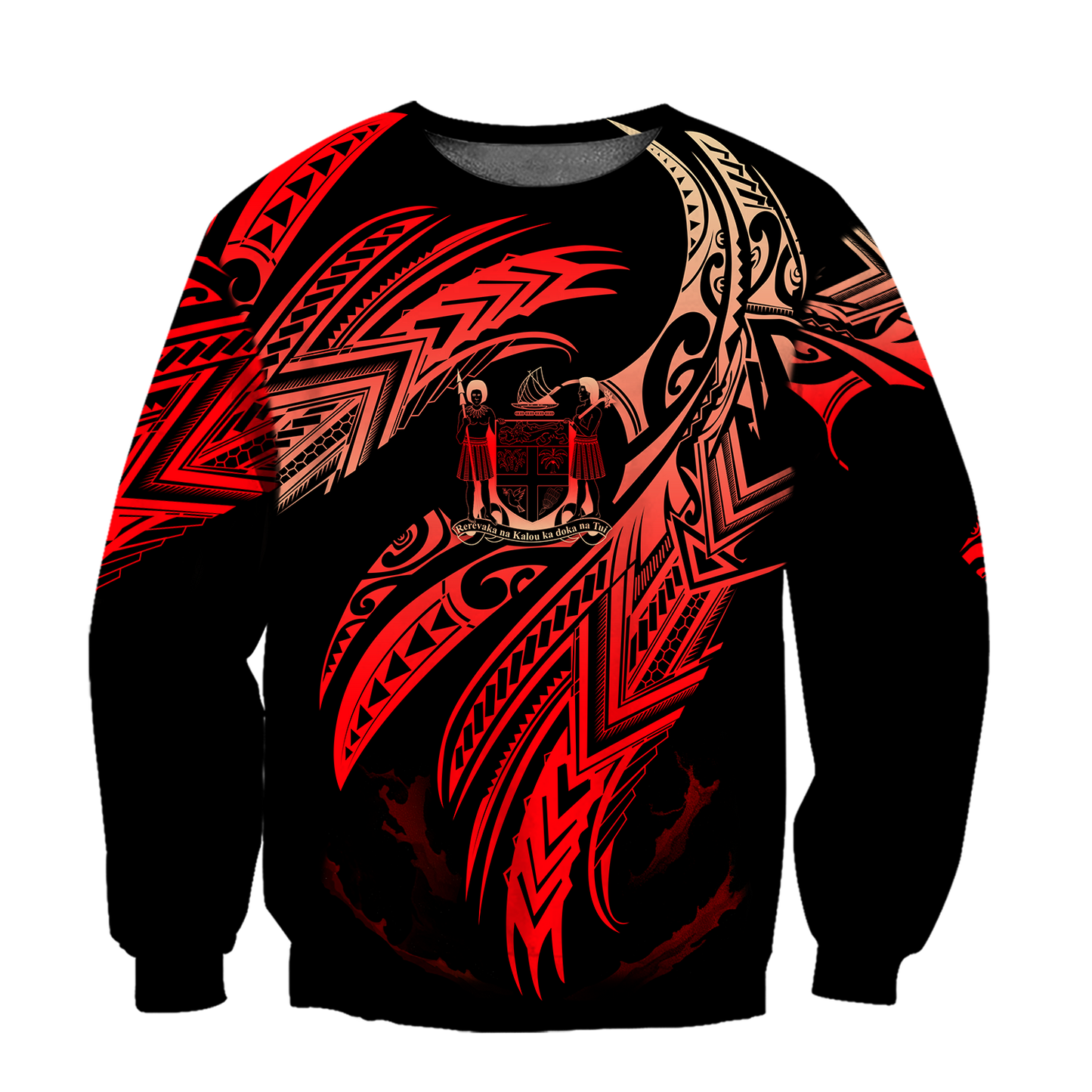 Amazing Fiji Polynesian Tattoo Unisex Deluxe Hoodie ML
