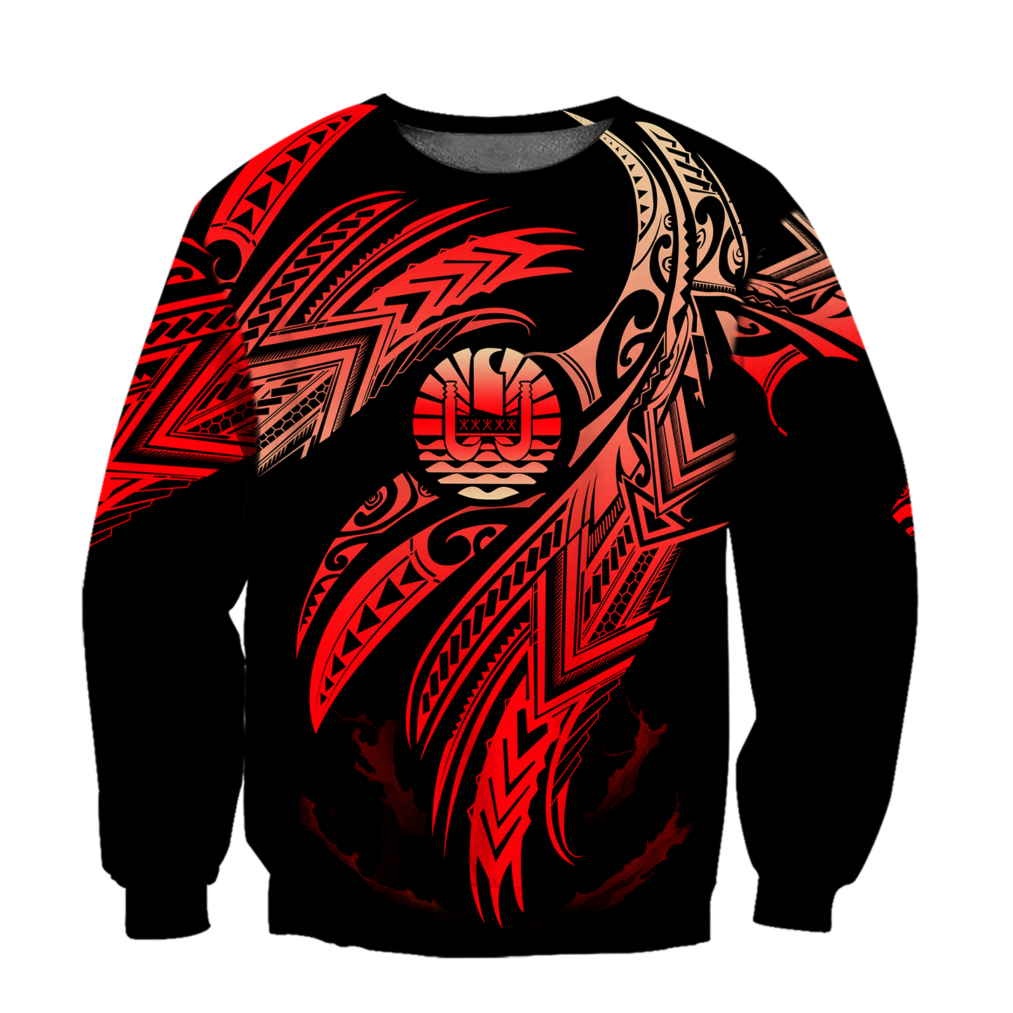 Amazing Tahiti Polynesian Tattoo 3D Tattoo Unisex Deluxe Hoodie ML