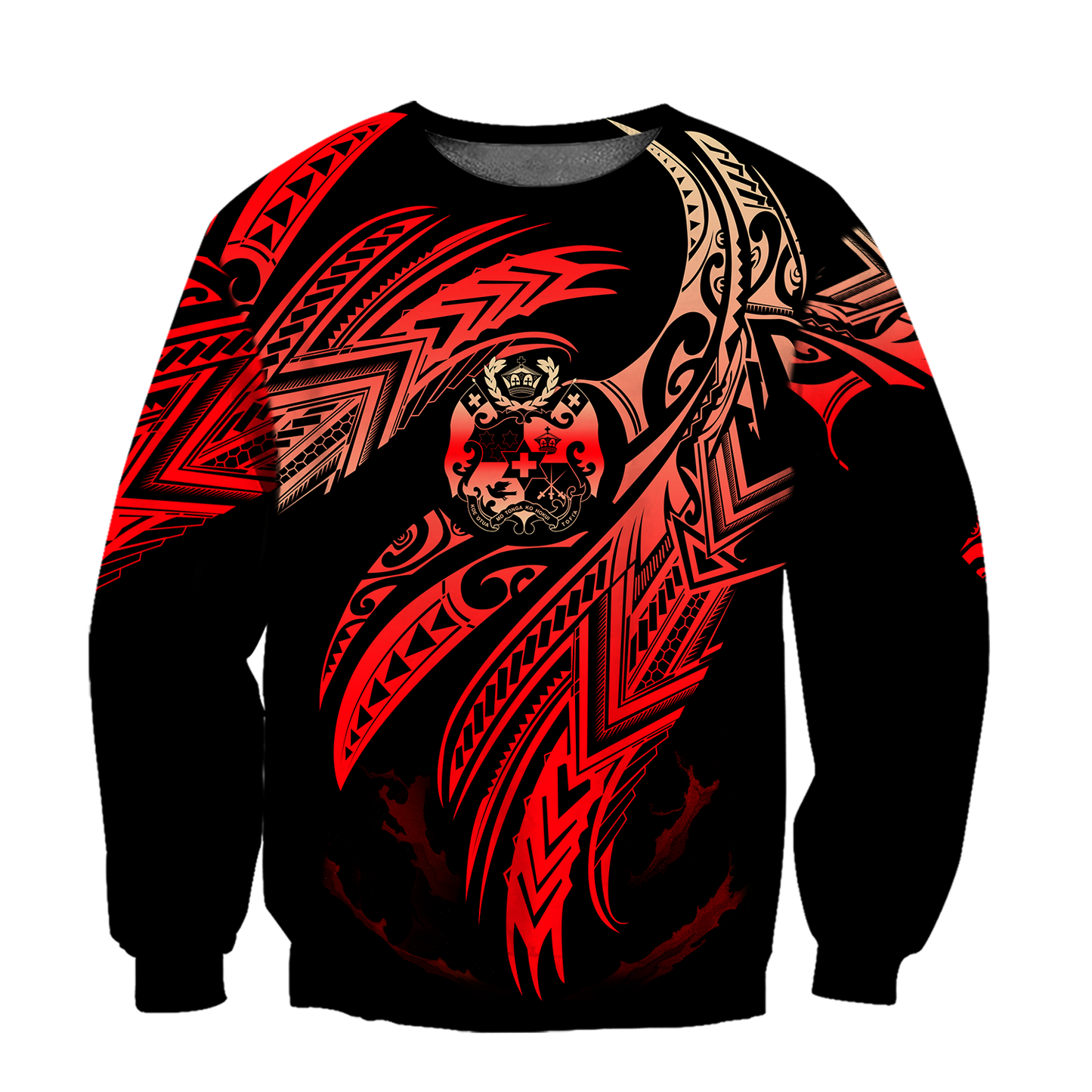 Amazing Tonga Polynesian Tattoo 3D Unisex Deluxe Hoodie ML