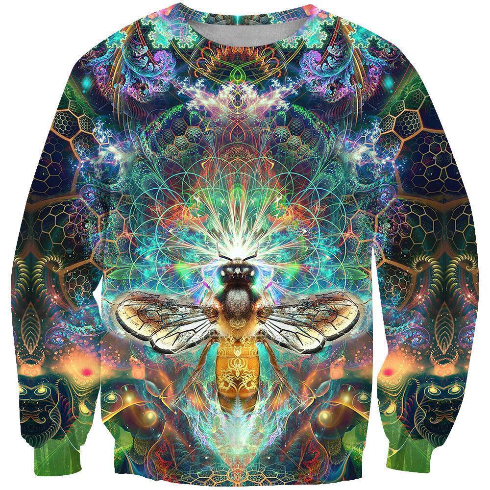 3D All Over Galaxy  Bumble Bee Hoodie - Amaze Style™-Apparel