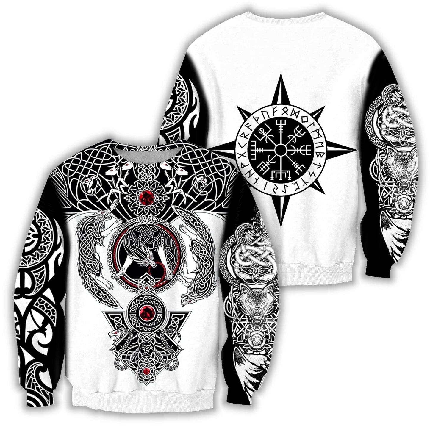 All Over Printed Viking Tattoo Shirts - Amaze Style™-Apparel