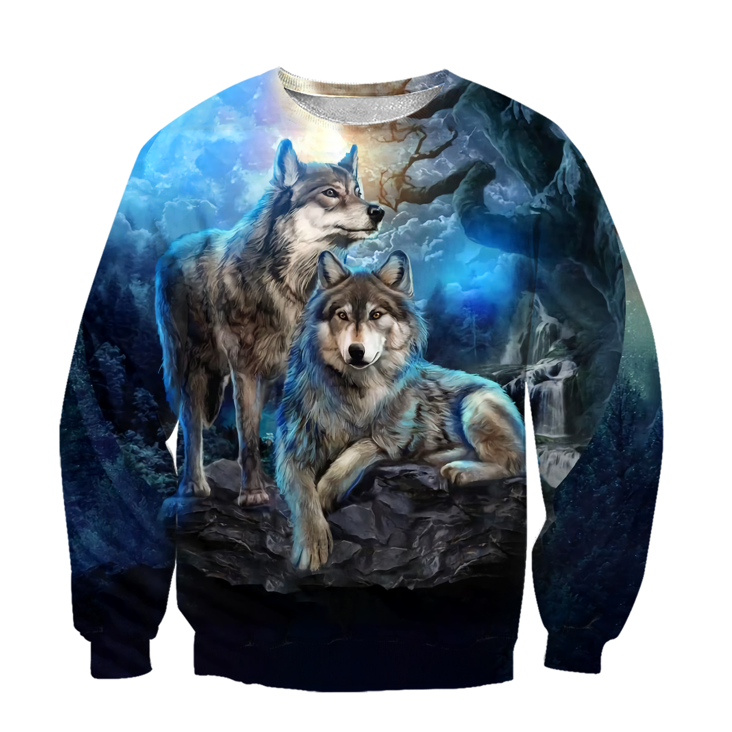 Wolf Hoodie T Shirt Cloak For Men and Women HAC220402-Apparel-NM-Hoodie-S-Vibe Cosy™