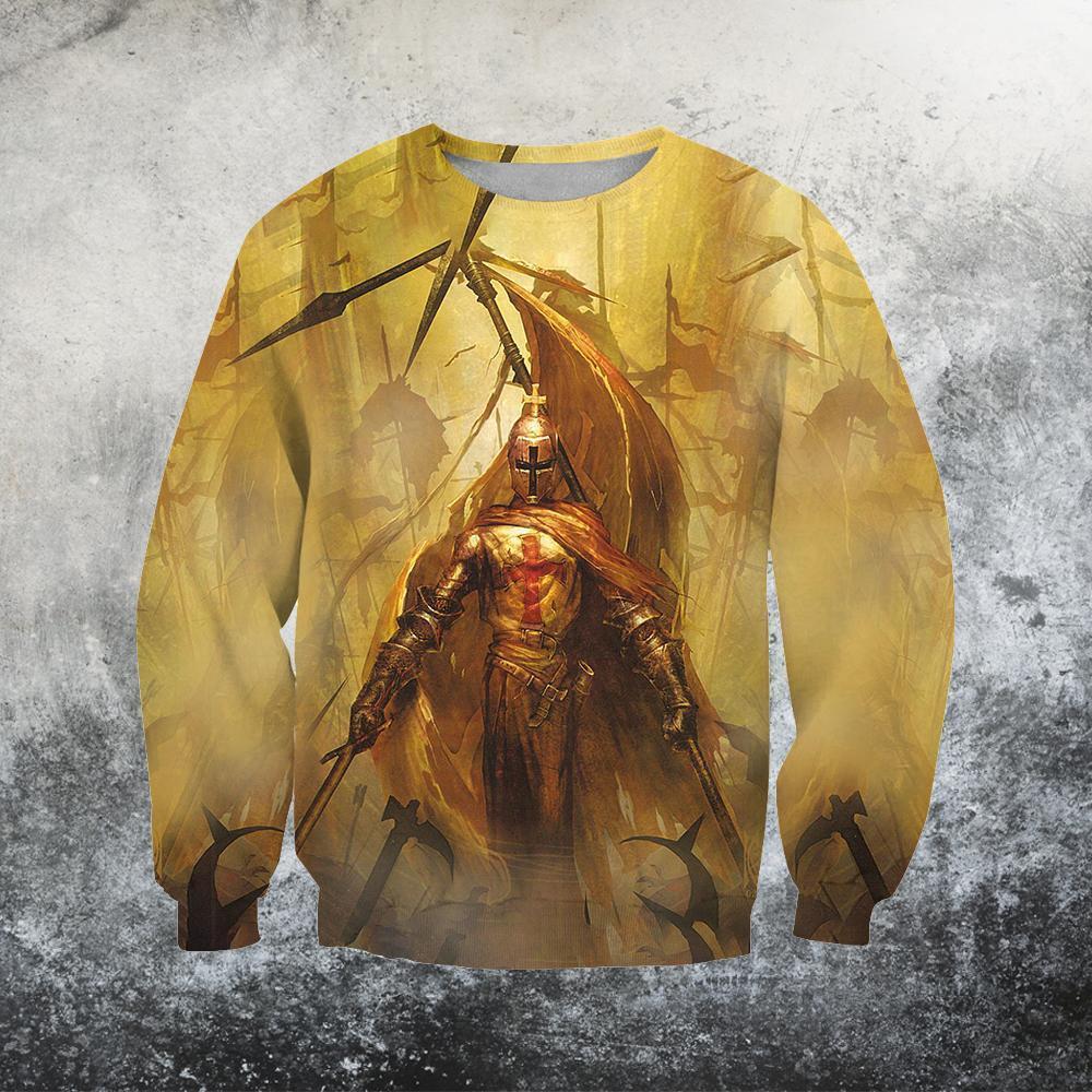 3D All Over Printed Knights Templar Shirts - Amaze Style™-Apparel