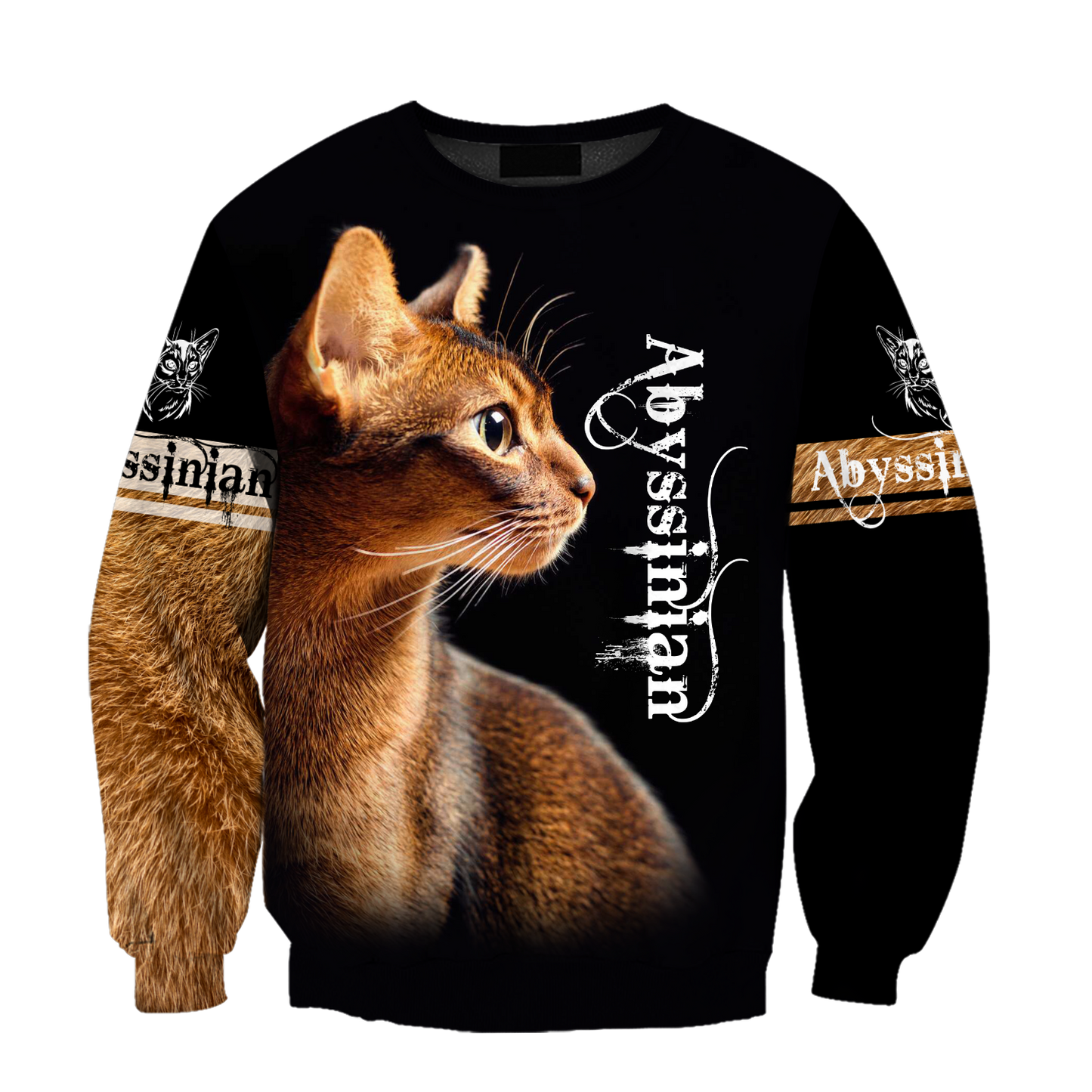 Abyssinian cat tattoo 3D printed shirts for men and women