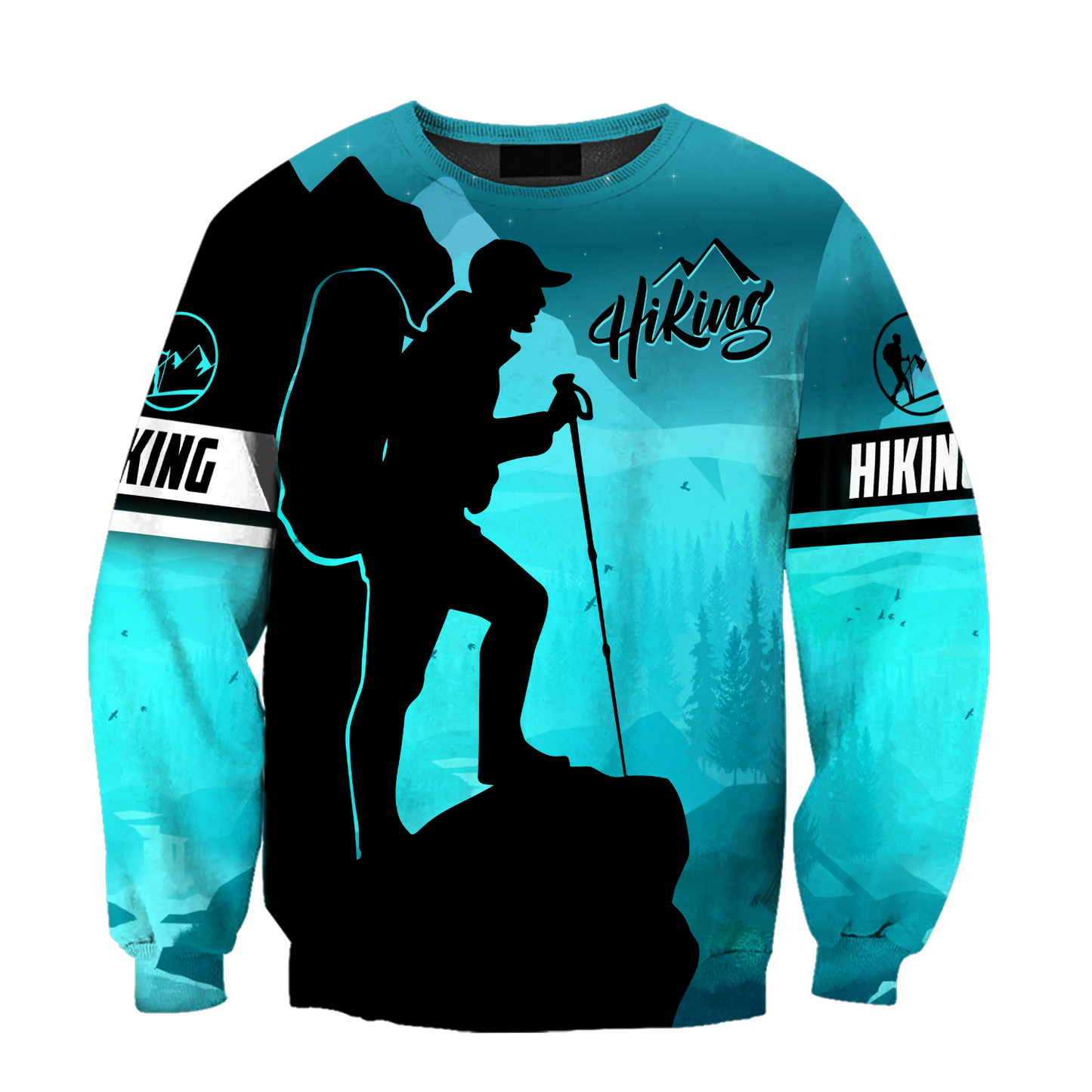 Hiking trails open mountain 3D all over printed shirts for men and women