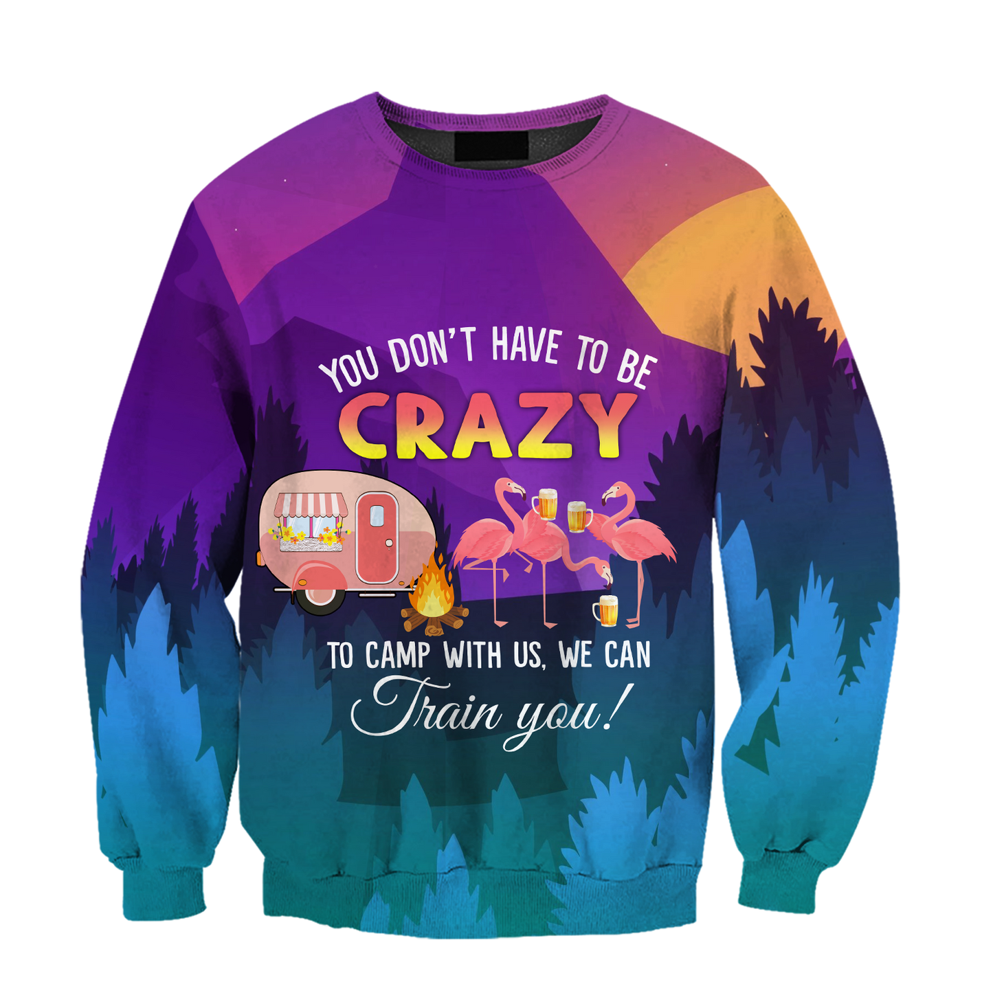 Beautiful All Over Printed Flamingo Go Camping TR2608201-MEI