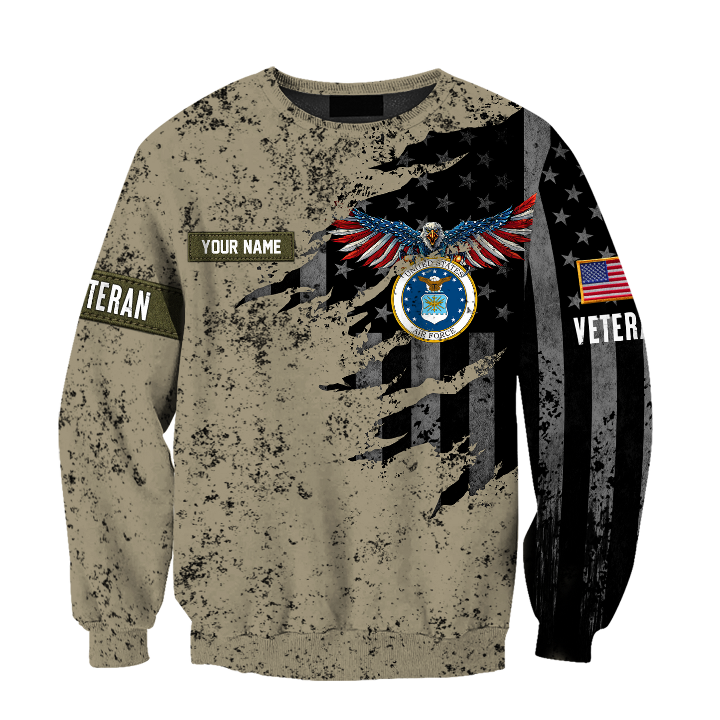 Veteran US Air Force in my heart 3D shirts for men and women Proud Military