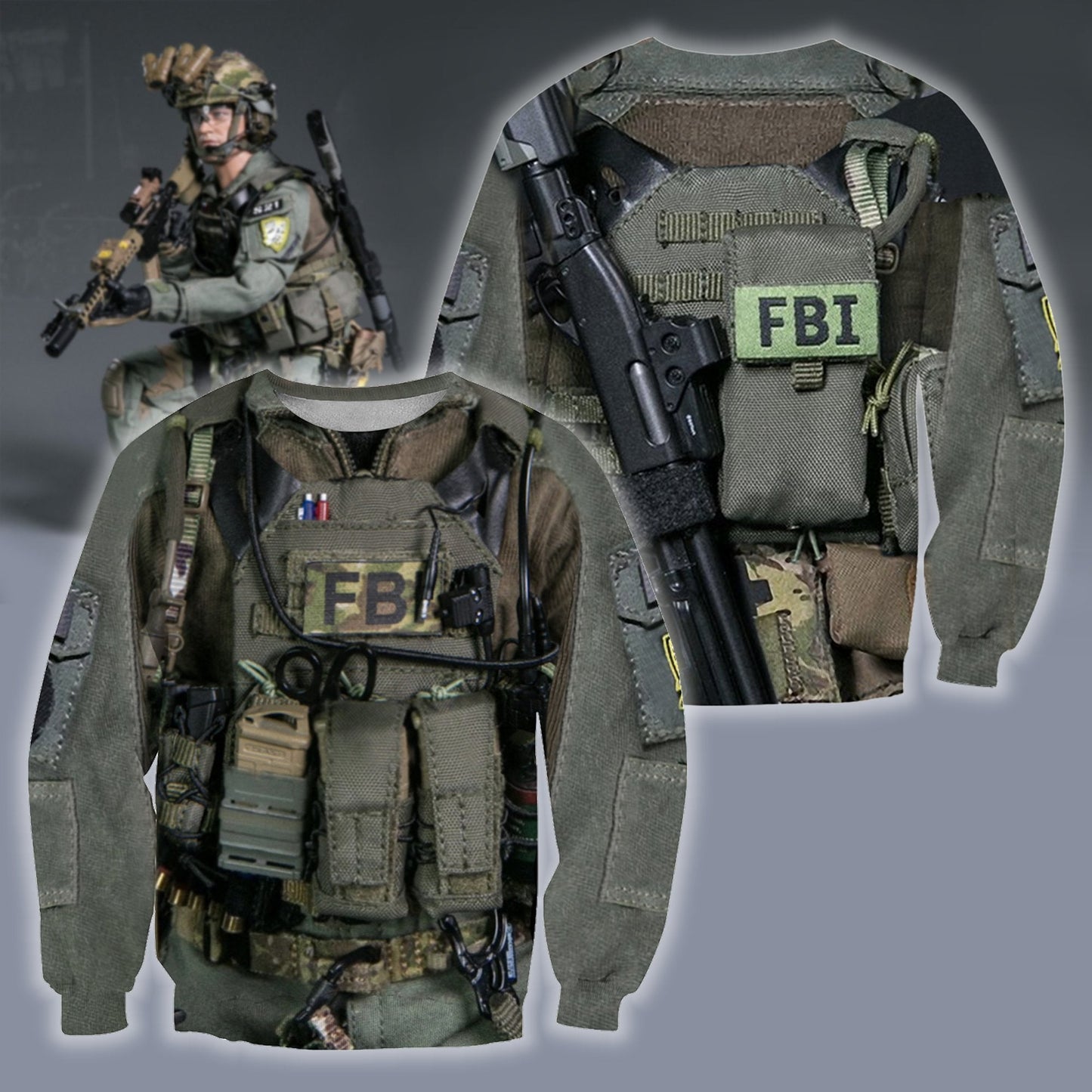 3D All Over Printed U.S FBI Team - Amaze Style™-Apparel