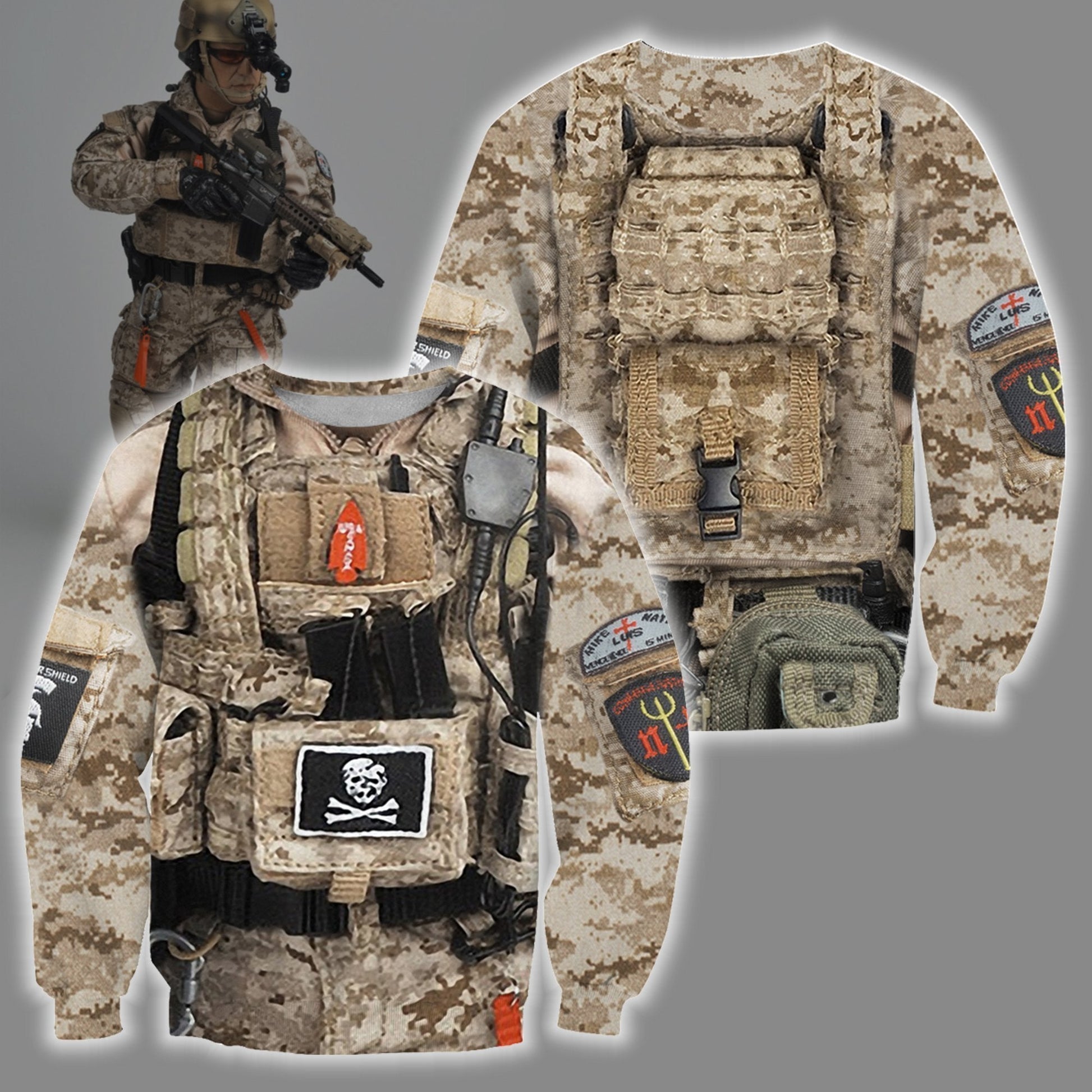3D All Over Printed U.S. NAVY Seal Team Six Uniform - Amaze Style™-Apparel