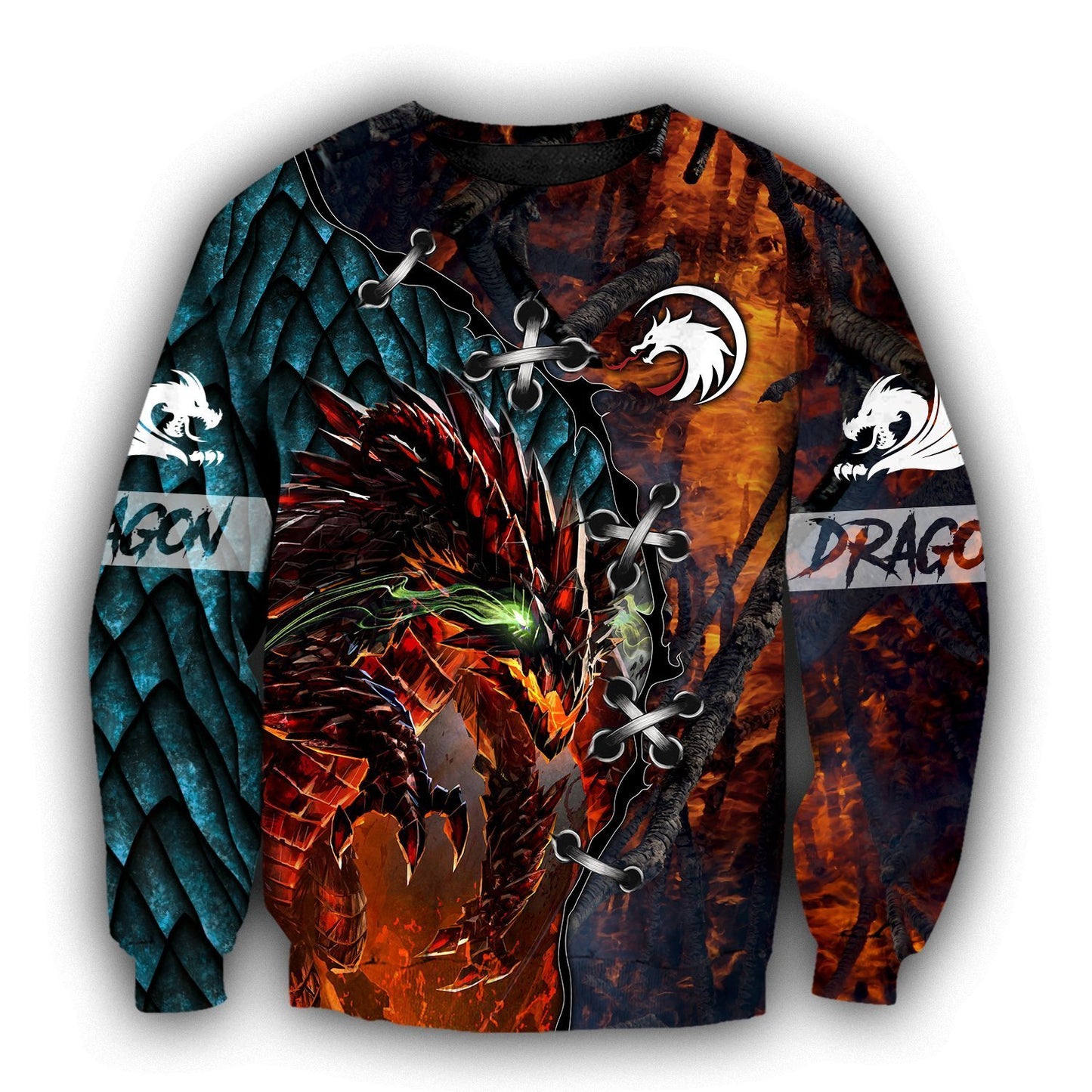 3D Tattoo and Dungeon Dragon T Shirt Hoodie TR121202-Apparel-NM-Sweater-S-Vibe Cosy™