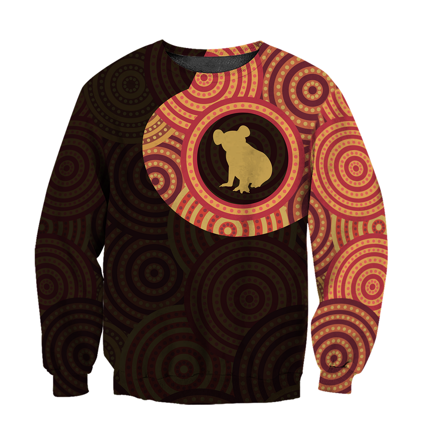 Australia In My Heart Aboriginal Tattoo Koala Hoodie Yellow AZ200201 - Amaze Style™-Apparel