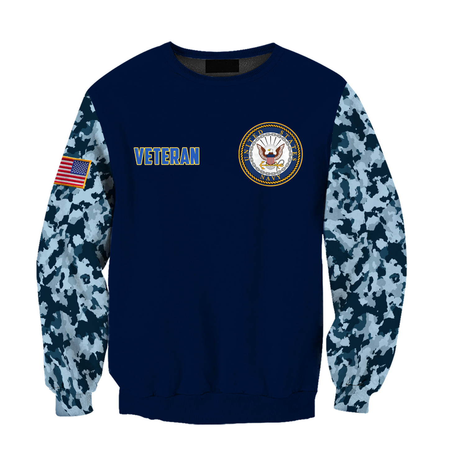 All Over Printed Navy Veteran Hoodie TR2808203-MEI