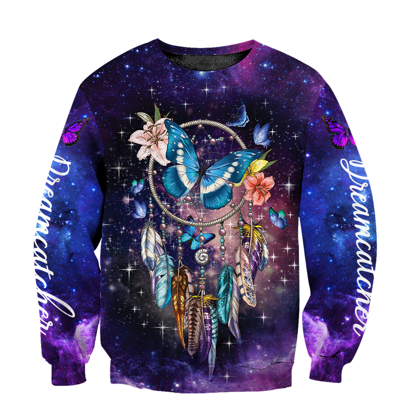 3D All Over Print Dreamcatcher Butterfly Art Hoodie - Amaze Style™-Apparel
