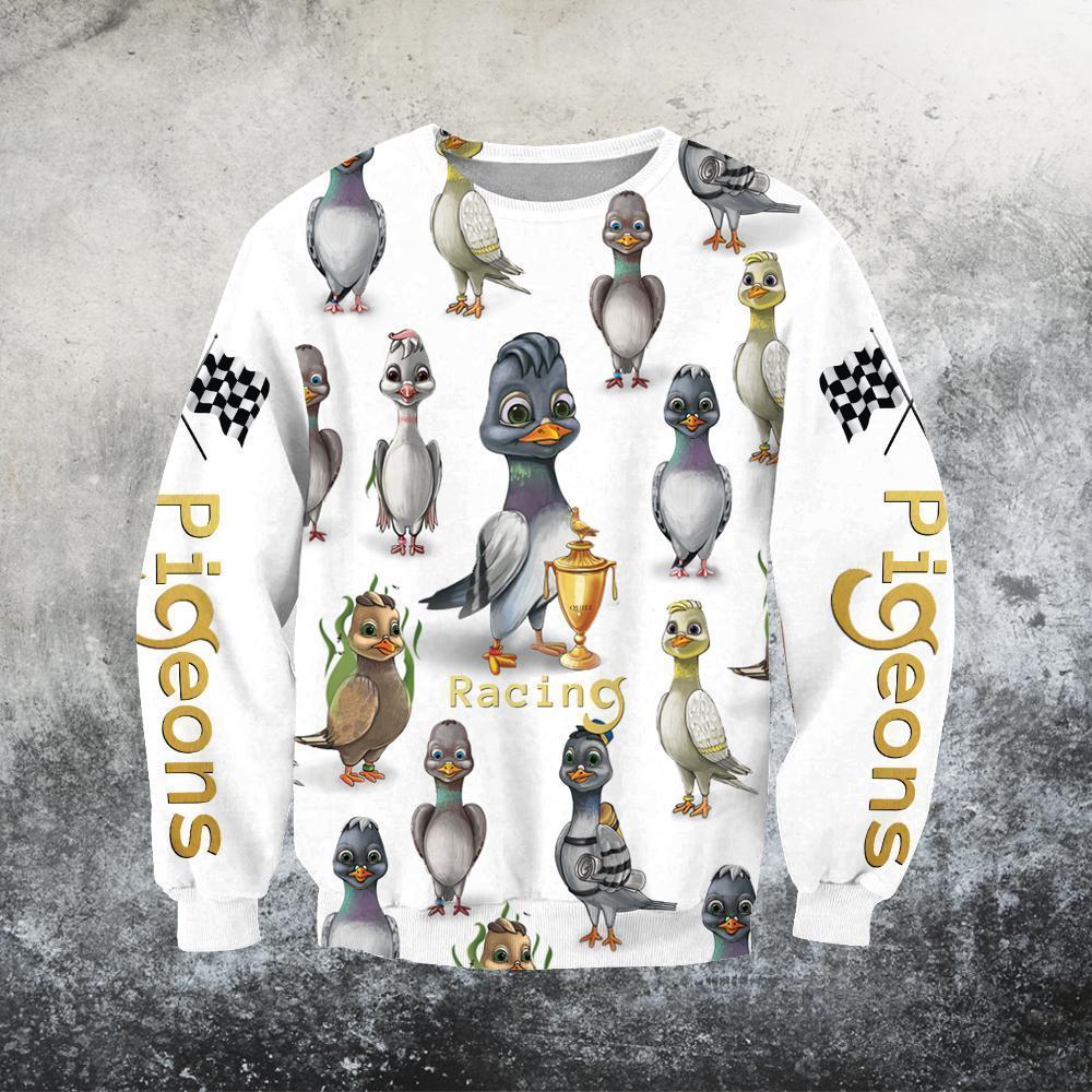 3D All Over Printed Pigeons Hoodie - Amaze Style™-Apparel