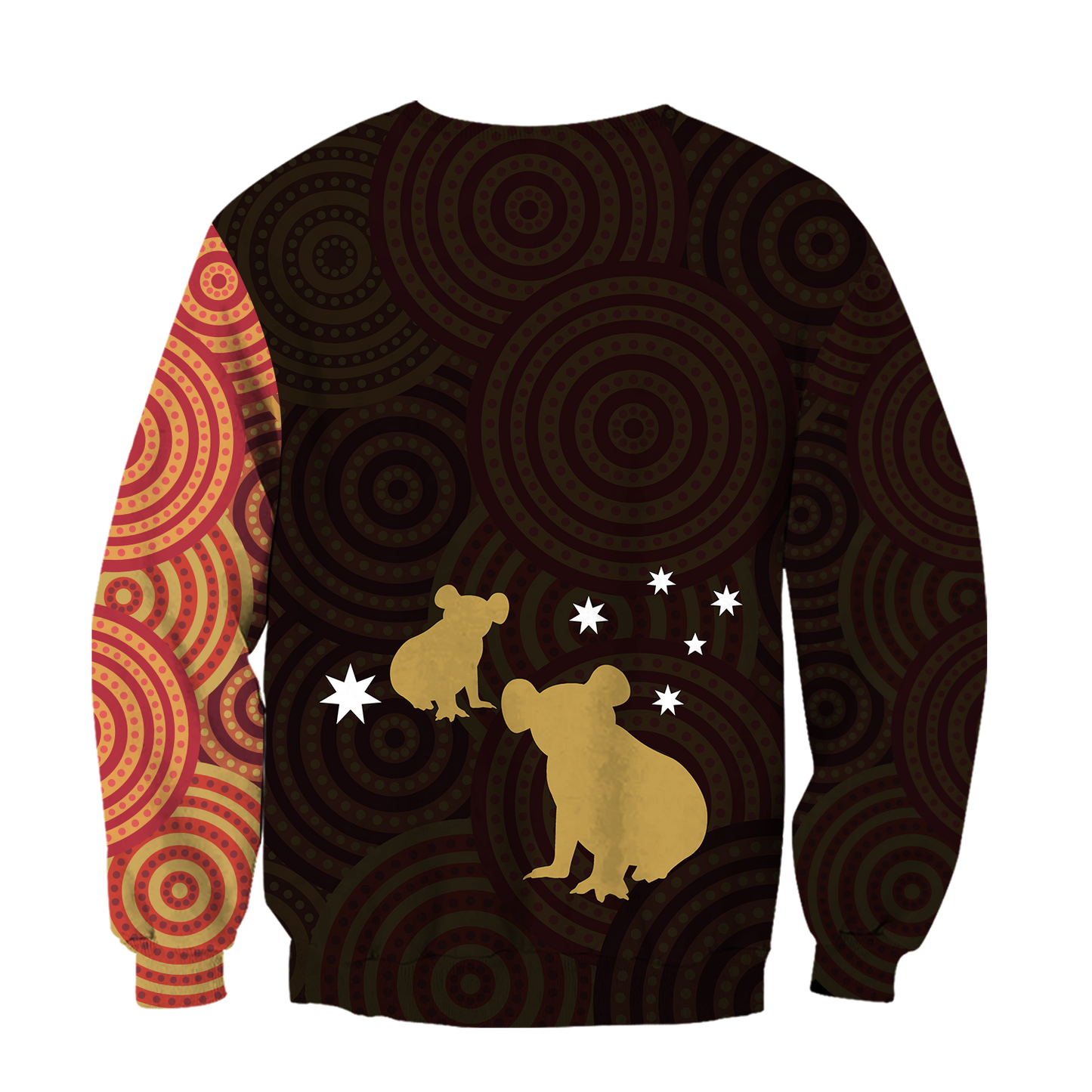 Australia In My Heart Aboriginal Tattoo Koala Hoodie Yellow AZ200201 - Amaze Style™-Apparel
