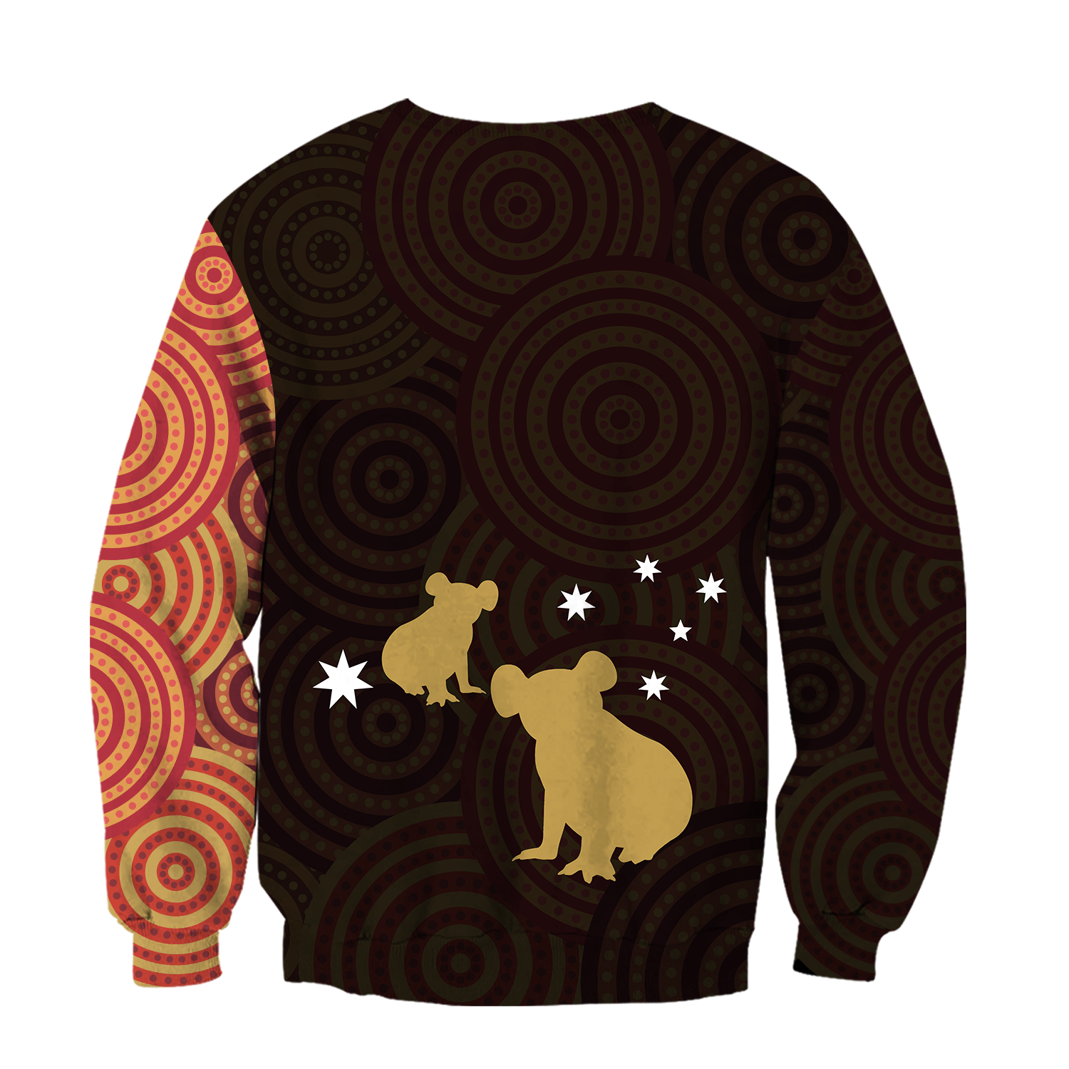 Australia In My Heart Aboriginal Tattoo Koala Hoodie Yellow AZ200201 - Amaze Style™-Apparel