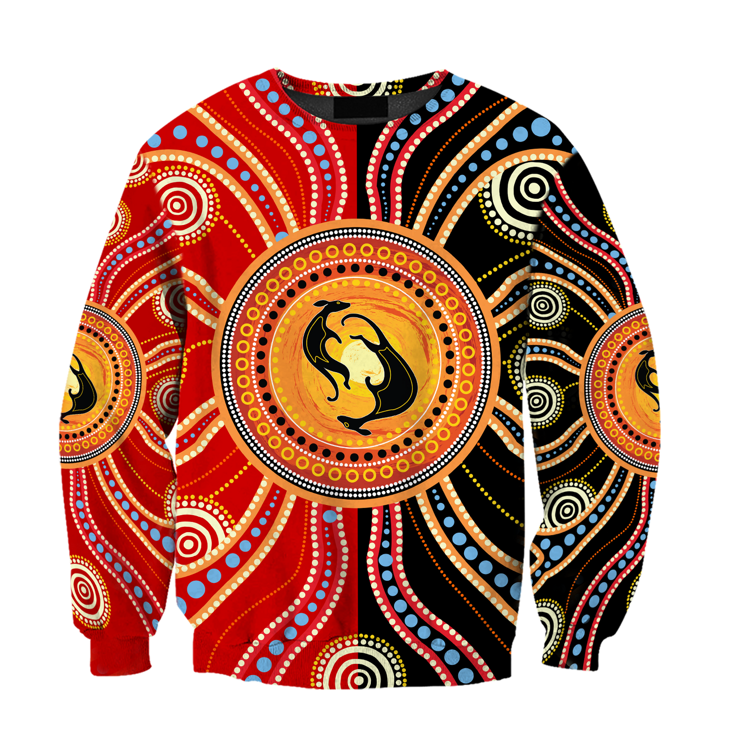 Aboriginal Kangaroo Australia Indigenous Painting Art shirts for men and women